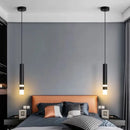 Axyaa Modern LED Tube Chandelier for Bedroom and Living Room