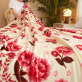 Axyaa Flannel Blanket – Cozy Fleece-Lined Throw for Bedroom, Sofa, Car