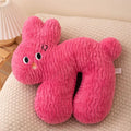 Axyaa Cartoon Animal Plush Cushion Irregular Shaped Throw Pillow