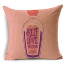 Axyaa Pink Heart Pattern Cushion Cover - 40cm/45cm & 50cm Sizes