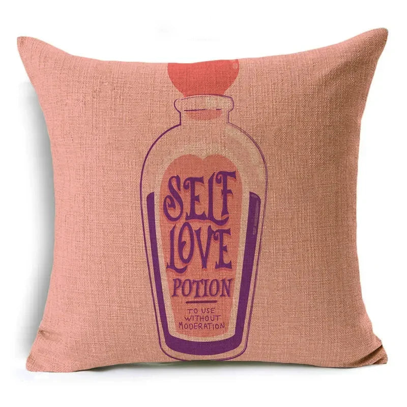 Axyaa Pink Heart Pattern Cushion Cover - 40cm/45cm & 50cm Sizes