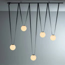 Axyaa Glass Ball Pendant Light for Modern Living Room Decor