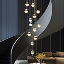 Axyaa Modern Indoor Stair Chandelier Pendant Lights LED Ceiling Lamp