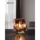 Axyaa Modern Art Glass Table Lamp - All Copper, Energy Efficient