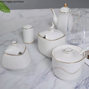 Axya White Ceramic Seasoning Set:  Oil, Vinegar, Sugar Bowl & Spice Jar Pack