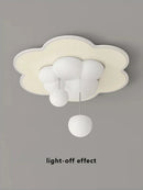Axyaa Cream Cloud Pendant: Modern Nordic Minimalist Bedroom & Kids' Room Lamp