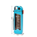 Axyaa Square Double Layer Plastic Water Bottle with Straw
