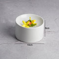 Axyaa Solid Color Ceramic Snack Plate - Simple Kitchen Serving Tray
