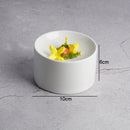 Axyaa Solid Color Ceramic Snack Plate - Simple Kitchen Serving Tray