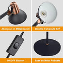 Axyaa Iron Adjustable Floor Lamp for Living Room & Bedroom Decor