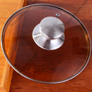 Axyaa Stainless Steel Rimmed Glass Pot Lid for Versatile Home Cooking Pan