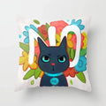 Axyaa Cute Animal Print Polyester Pillowcase for Bedroom Living Room 45x45cm