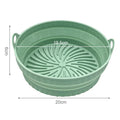 Silicone Air Fryer Tray Liners by Axyaa - Reusable Foldable Mat for Oven Baking