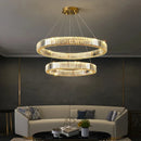 Axyaa Luxury Crystal Ceiling Pendant Lamp for Elegant Room Decor