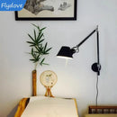 Axyaa Metal Straw Hat LED Wall Lamp with Rotatable Light, Bedroom Study Reading E27 Switch, Adjustable Lighting