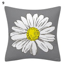 Flower Letter Print Cushion Cover for Stylish Home Decor by Axyaa