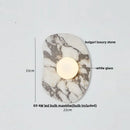 Axyaa Green Marble Stone LED Wall Light Sconce