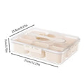 Axyaa Spice Tray with Lid & Handle: Divided Serving Box for Snacks & Charcuterie