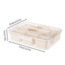 Axyaa Spice Tray with Lid & Handle: Divided Serving Box for Snacks & Charcuterie
