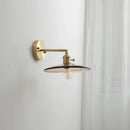 Axyaa Nordic Glass Copper Wall Sconce LED Light Fixture for Home Decor