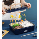Axyaa Stainless Steel Electric Lunch Box Food Heater for Home & Car