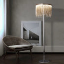 Axyaa Fringed Floor Lamp: Elegant, Energy-Saving Light for Living Room and Bedroom