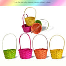 Axyaa Hand-Woven Flower Storage Baskets: 3 Shapes for Shopping & Storage