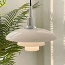 Axyaa Glass Pendant Lamp: Bauhaus Danish Classic Nordic Ceiling Chandelier for Kitchen Island, Bedroom, Dining