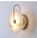 Axyaa Marble LED Wall Sconce Light - Modern Nordic Minimalist Living Room Bedroom Wall Lamp