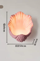 Axyaa Shell Wall Lamp - Retro Resin Design for Bedroom, Living Room & Restaurant