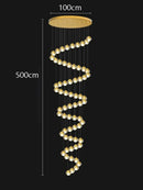 Axyaa LED Ring Pendant Chandeliers for Modern Living and Dining Room Lighting