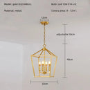 Axyaa Retro Birdcage Pendant Chandelier for Dining Room and Home Decor