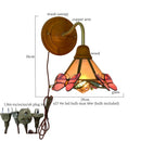 Axyaa White Ceramic LED Wall Lamps - Vintage Japanese Style - Copper Finish