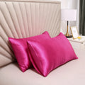Axyaa Silky Satin Pillowcase - Solid Color, Queen/King Comfortable Pillow Cover