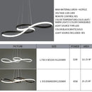 Axyaa Musical Note Chandelier: Remote Dimming Pendant Lights for Dining Room, Kitchen, Bar Table