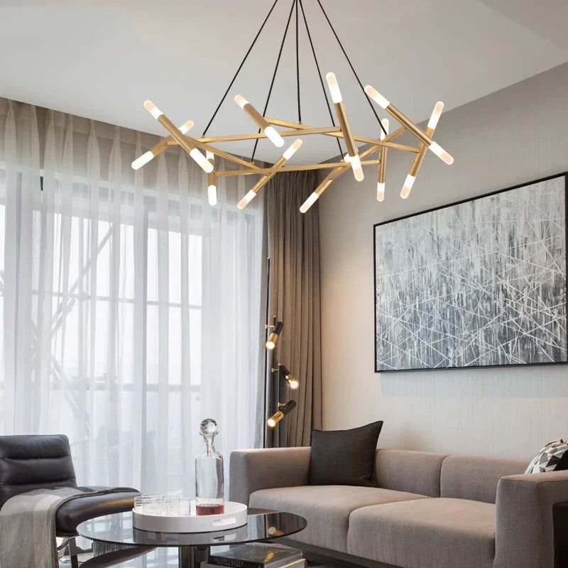 Axyaa Modern LED Pendant Chandeliers for Living and Dining Room Lighting