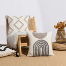 Boho Velvet Embroidery Cushion Cover by Axyaa