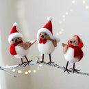 Axyaa Plush Bird & Bear Couple Christmas Tree Hanging Decor