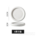 Axyaa European Matte Ceramic Pasta Plate, Hotel Restaurant Steak Plate