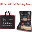 Axya 80-Piece Chef Carving Knife Set for Fruit & Vegetable Artistry