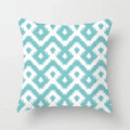 Axyaa Mint Green Geometric Print Lumbar Pillowcase