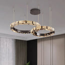 Axyaa Crystal Chandelier Dining Room Pendant Lamp Luxury Ceiling Light