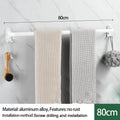 Axyaa Wall-mounted Triple-layer Towel Holder for Bathroom Storage