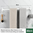 Axyaa Wall-mounted Triple-layer Towel Holder for Bathroom Storage