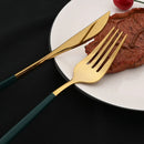 Axyaa Mirror Gold Stainless Steel Dinner Knives Set for Home & Restaurant