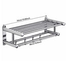 Axyaa Towel Rack Wall Mount Holder Bathroom Accessories Shower Hanger Towel Bar Shelf