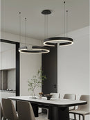 Axyaa Modern Ring LED Chandelier for Living Dining Room Pendant Light