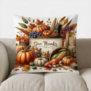Axyaa Fall Lantern & Autumn Floral Pillow Cover