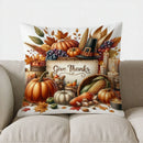 Axyaa Autumn Lantern & Floral Pillow Cover for Home Decor