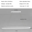 Axyaa Oval LED Aluminum Chandelier for Dining Room Lighting